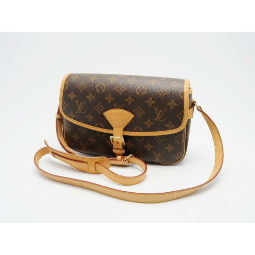 Louis Vuitton Monogram Sologne Brown Canvas Leather Shoulder Bag